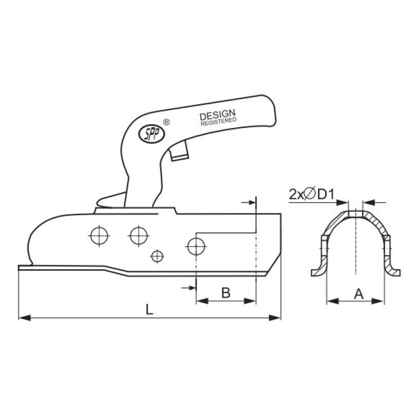 Zaczep kulowy ZSK-1300 D - obrazek 4